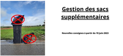 04/05 - Collecte des déchets ménagers via les conteneurs à puces : Gestion des sacs supplémentaires