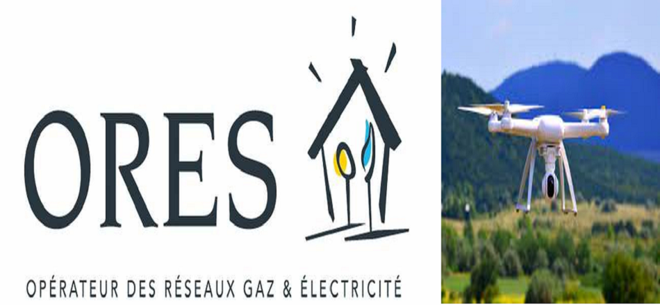 25/07 - ORES: Survol du réseau de distribution d'électricité par un drone