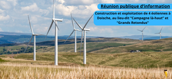 30/03 - Construction et exploitation de quatre éoliennes à Doische, aux lieux-dits Campagne Là-haut & Les Grand Retondus : Réunion d'information préalable