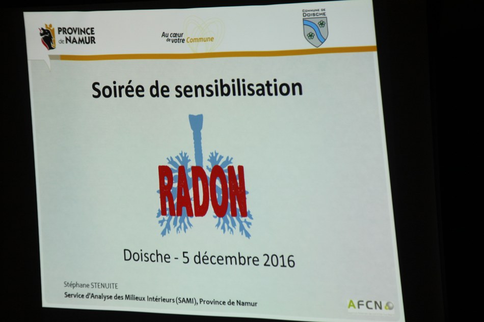 Action Radon : Séance d'information et de sensibilisation du 05 décembre 2016