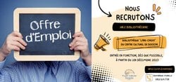 14/09 - Le Foyer culturel de Doische engage un.e bibliothécaire-animateur.trice pour la bibliothèque « Livre-Choix » du Centre Culturel de Doische