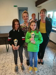  Volley Fagnard Doische et l'Echevine des Sports, Caroline Deroubaix 