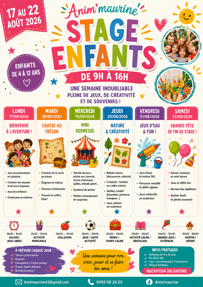 Anim'Maurine été 2026 2
