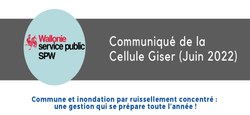 25/06 - Communiqué de presse GISER - Inondations : comment protéger mon habitation (citoyens) et mes sols (agriculteurs)