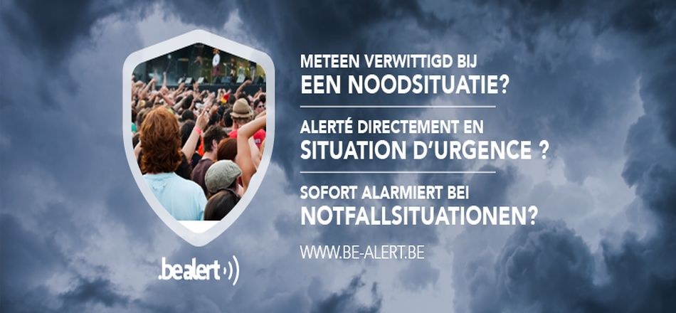 30/06 - BE-Alert : Etre alerté directement en situation d'urgence